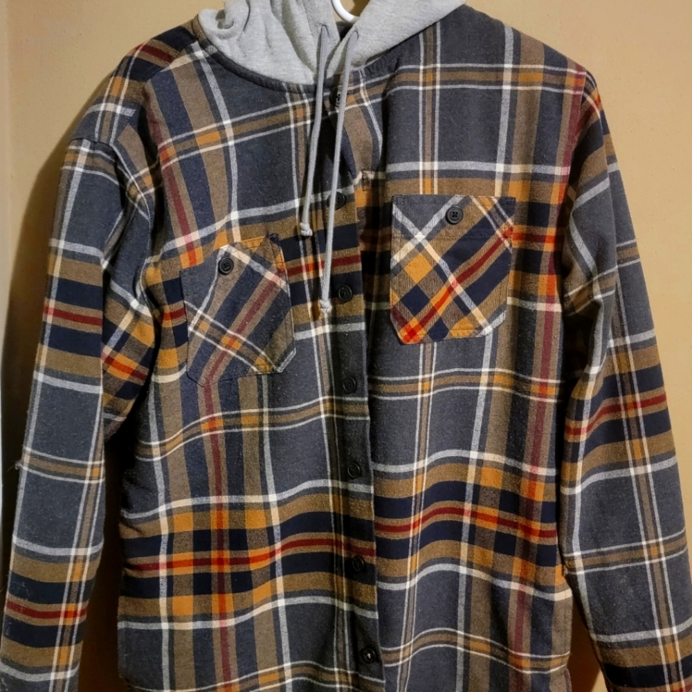 Weatherproof Vintage sherpa-lined hooded flannel